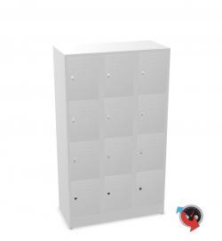 Schließfachschrank, Fächerspind, Stahl-Fächerschrank, 12 Fächer , 4 Fächer übereinander, 3 Fächer nebeneinander, 90 cm breit , sofort lieferbar!!!